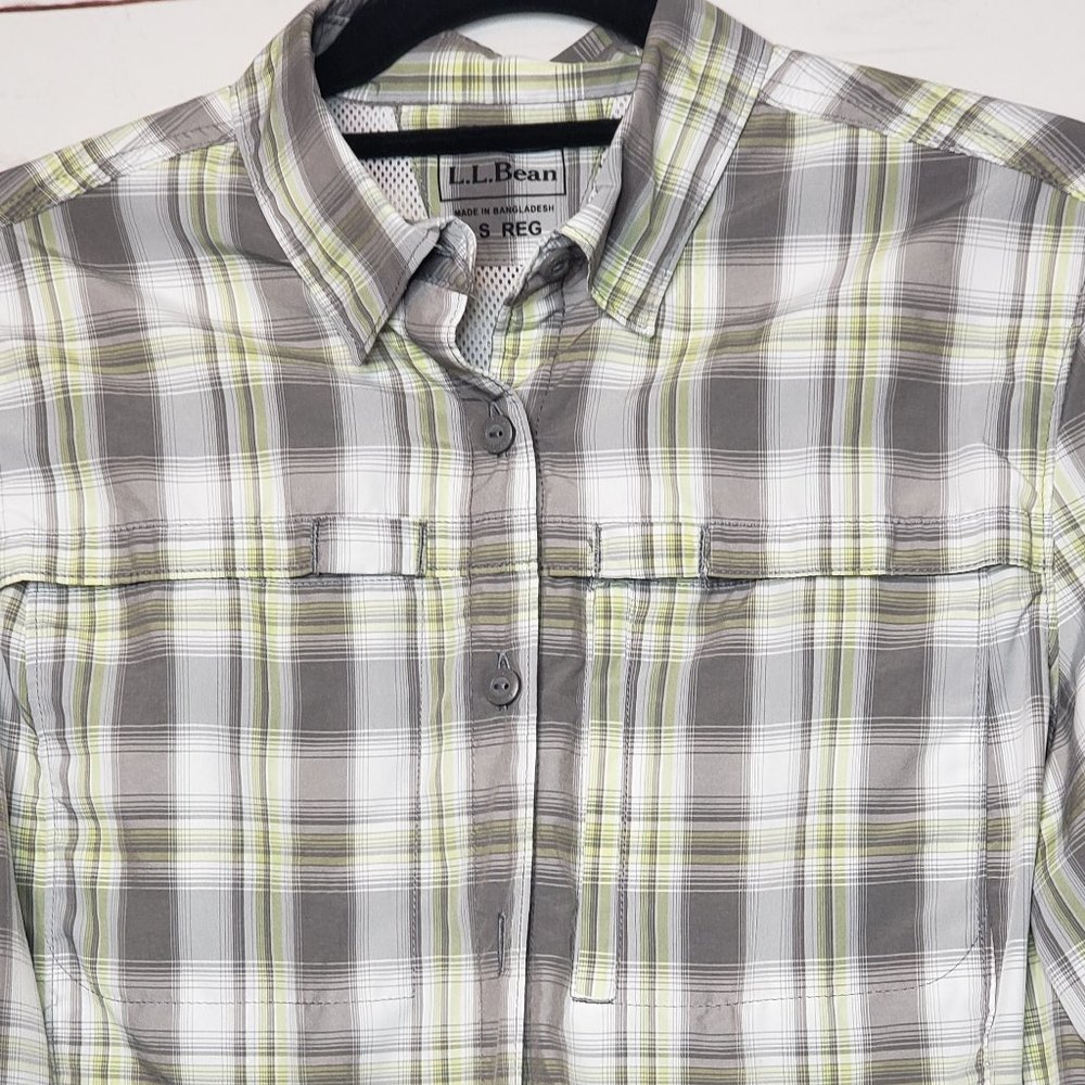 L.L. Bean Plaid Button Down Shirt - Picture 3 of 13